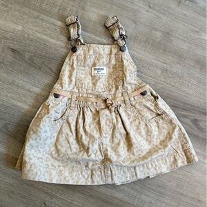 🍃3/$30 OshKosh B'gosh Tan Overall Dress